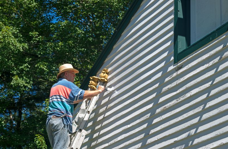House with Newly Painted Siding