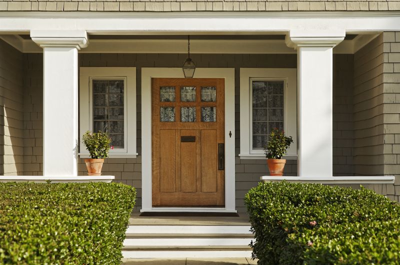Colorful Front Door and Window Frames